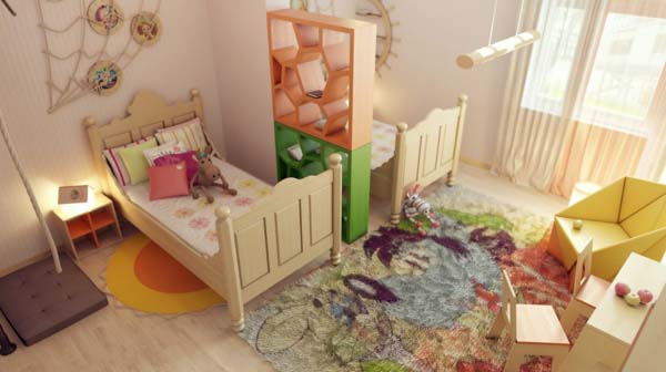 Дизайн комнаты для двух детей