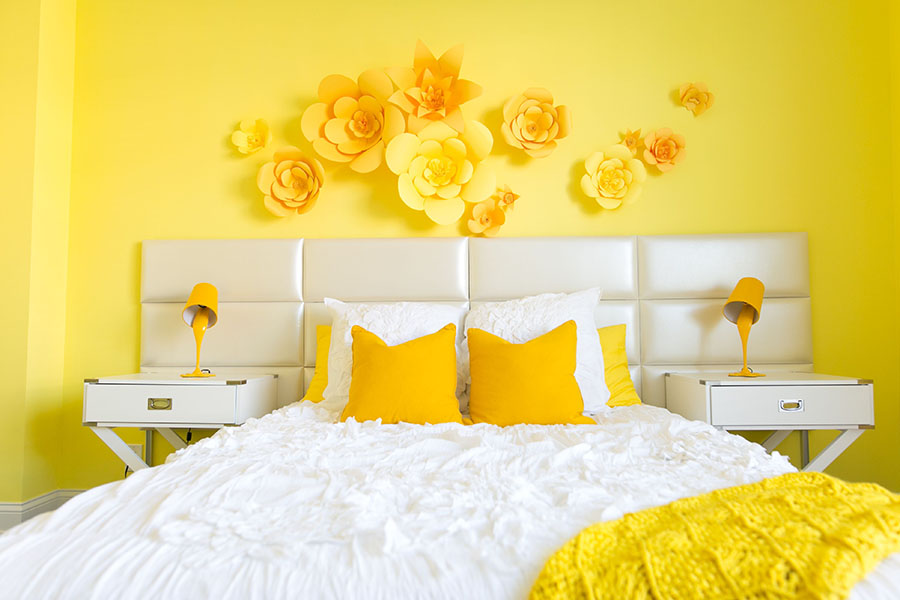 Идеи дизайна спальни в двух цветах